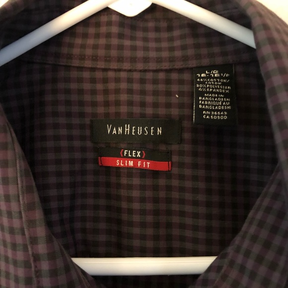 Large Van Heusen Flex Slim Fit long sleeve shirt - Picture 4 of 4